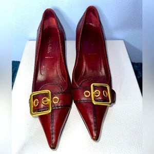 Vintage PRADA kitten heel Mule